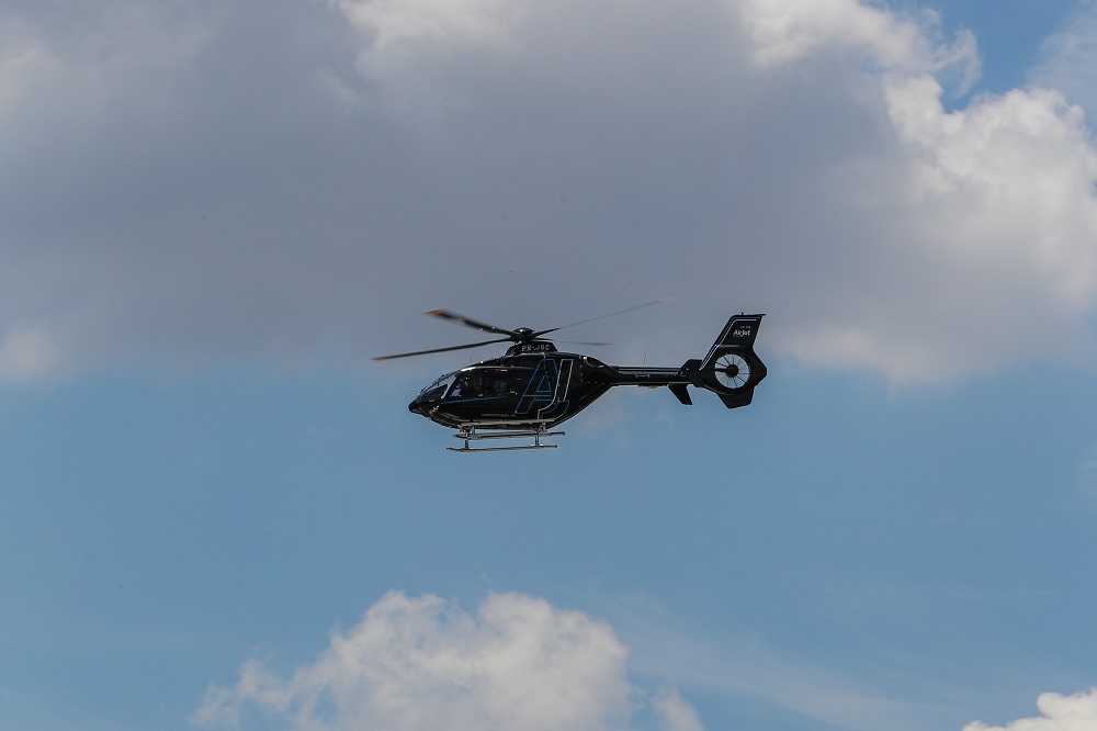 Helicóptero da Air Jet Táxi Aéreo do Grupo Prevent Senior