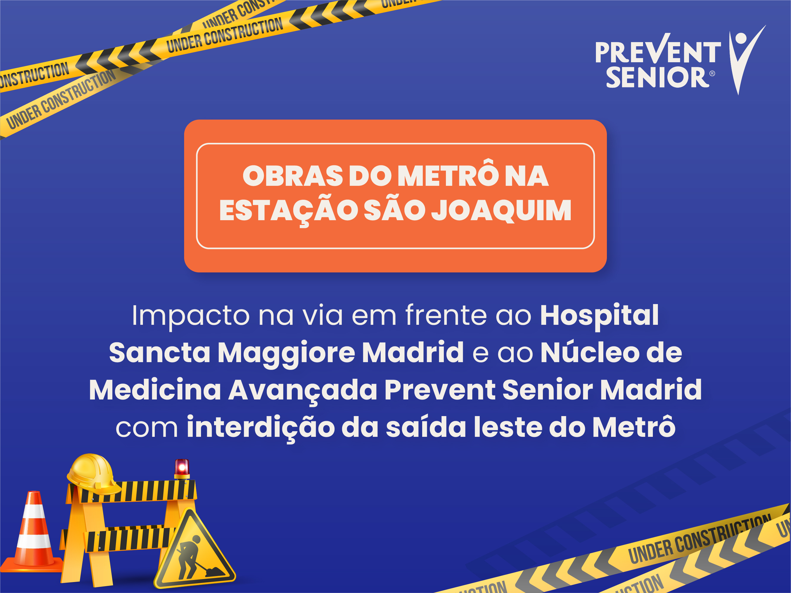 Interdição da saída leste do Metrô São Joaquim devido a obras tem previsão de liberação em abril de 2027