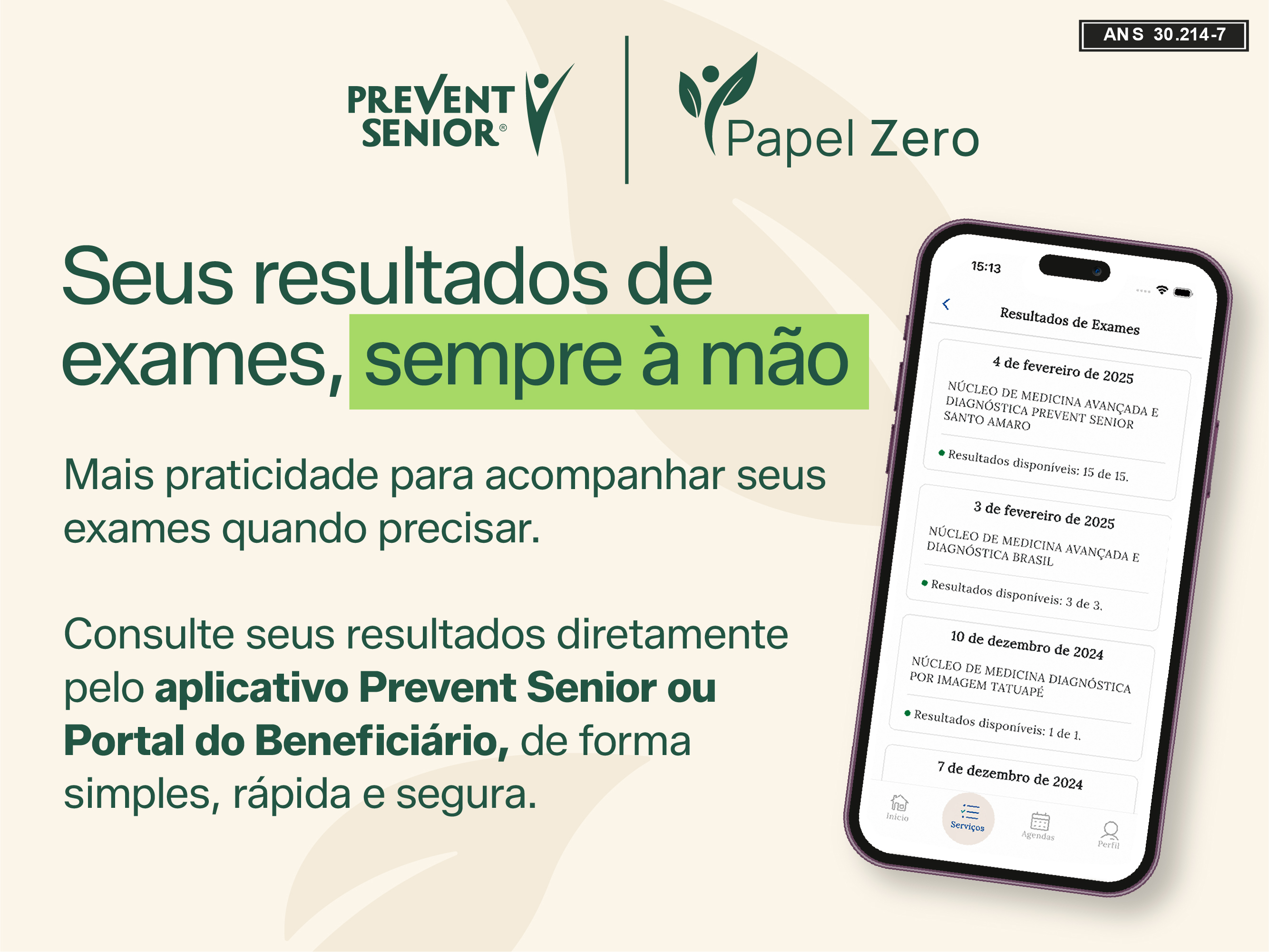 Como consultar seus resultados de exames pelo aplicativo Prevent Senior