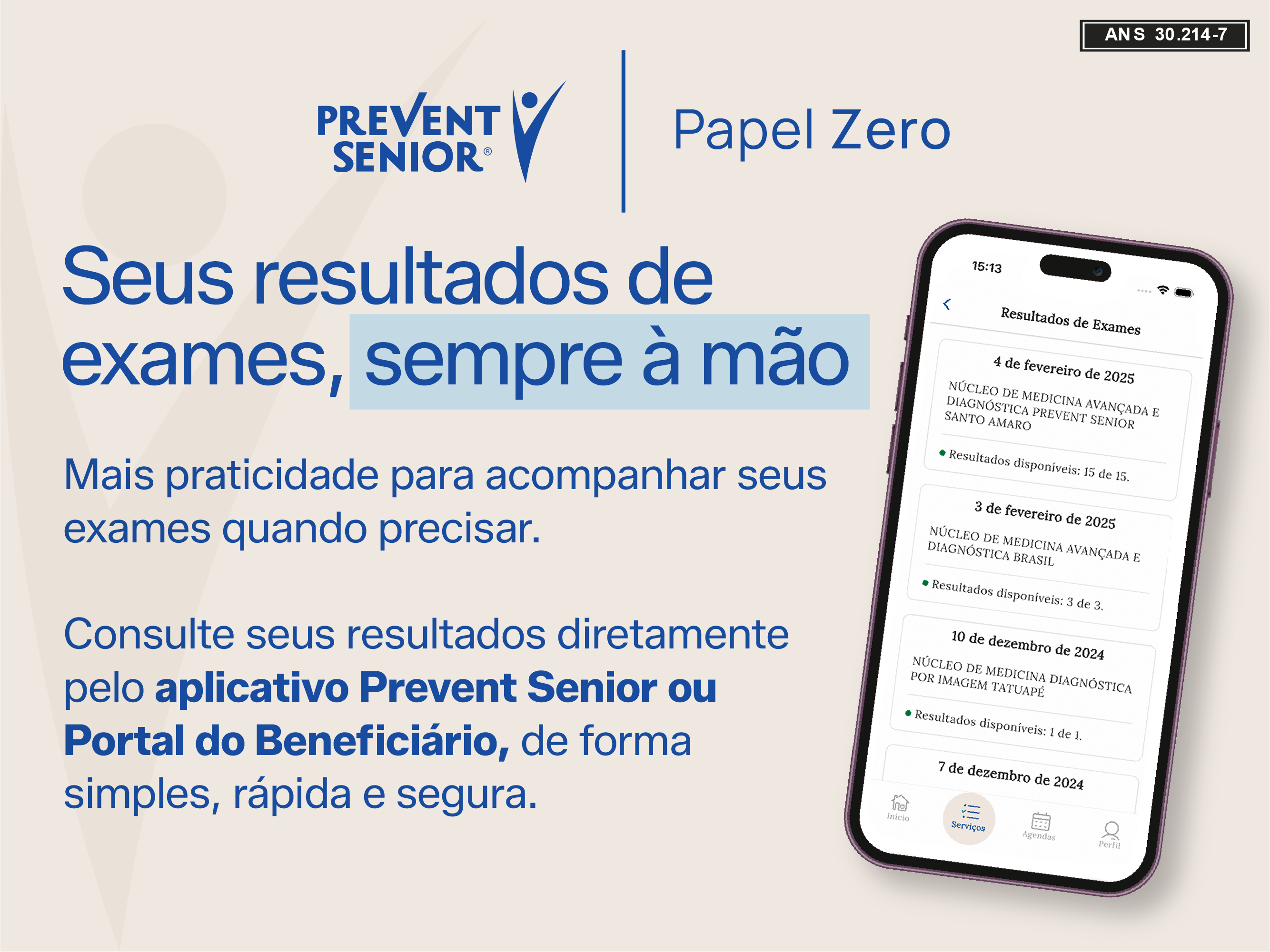 Como consultar seus resultados de exames pelo aplicativo Prevent Senior