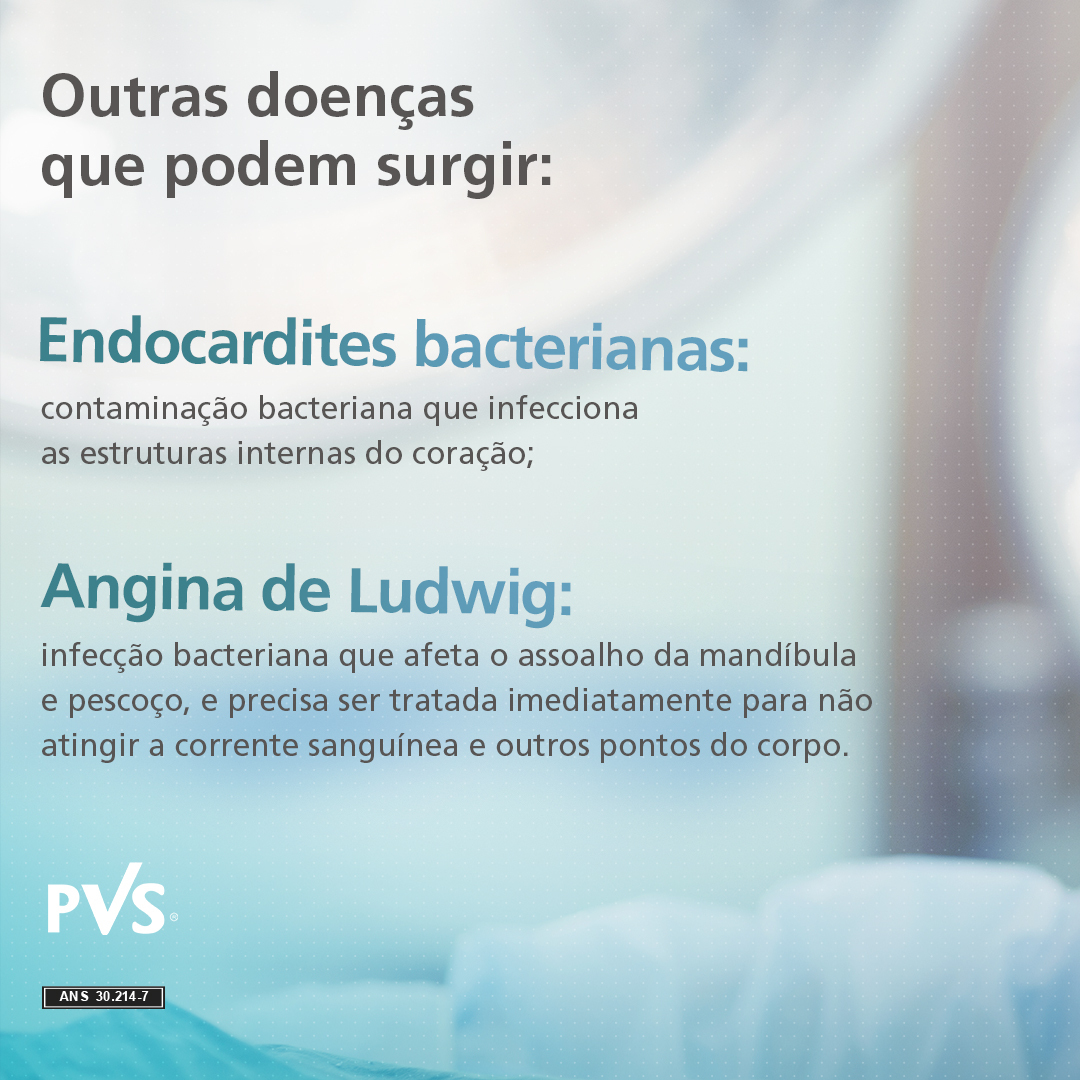 Imagem de parte de um consultório odontológico com explicações sobre outras doenças que podem surgir na região bucal