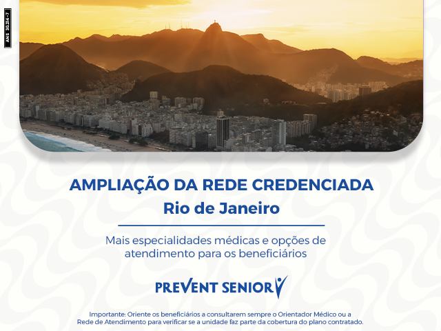 Prevent Senior amplia rede credenciada no Rio de Janeiro