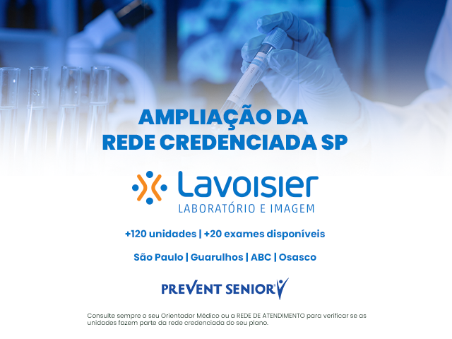 Laboratório Lavoisier amplia rede credenciada Prevent Senior em SP
