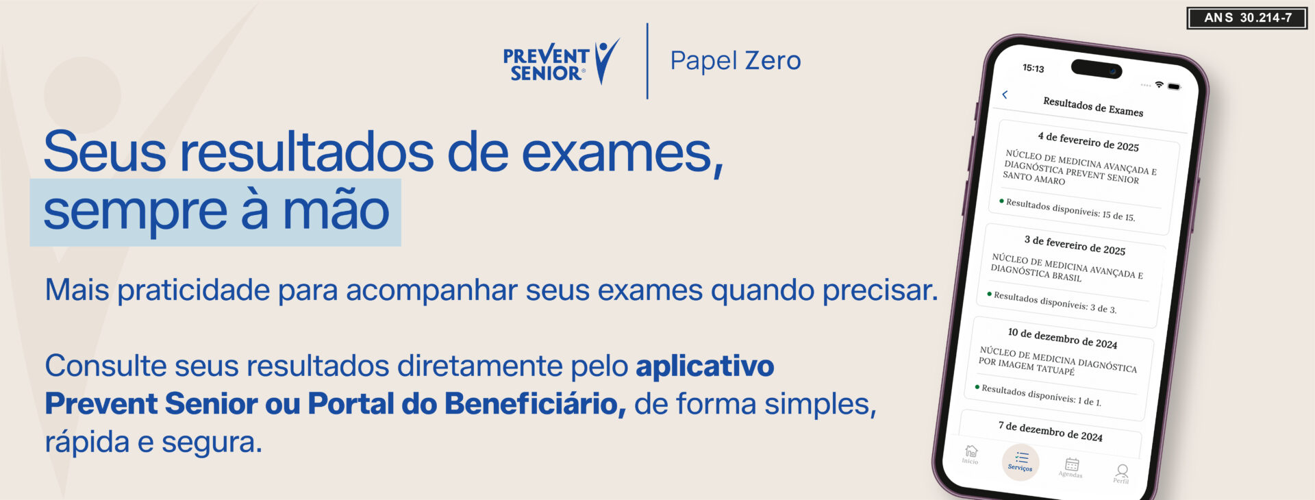 Como consultar seus resultados de exames pelo aplicativo Prevent Senior